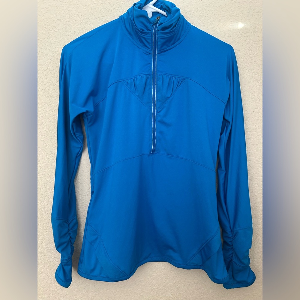 Blue Quarter-Zip Pullover